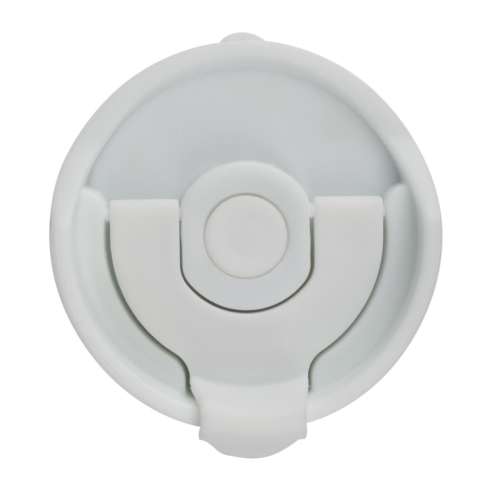 Taza de Viaje 460ml en Acero inoxidable y silicona Blanco LOVERS Bergner