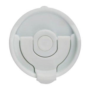 Taza de Viaje 460ml en Acero inoxidable y silicona Blanco LOVERS Bergner