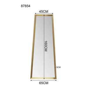 Miroir Arezzo 160x65cm doré Kare Design