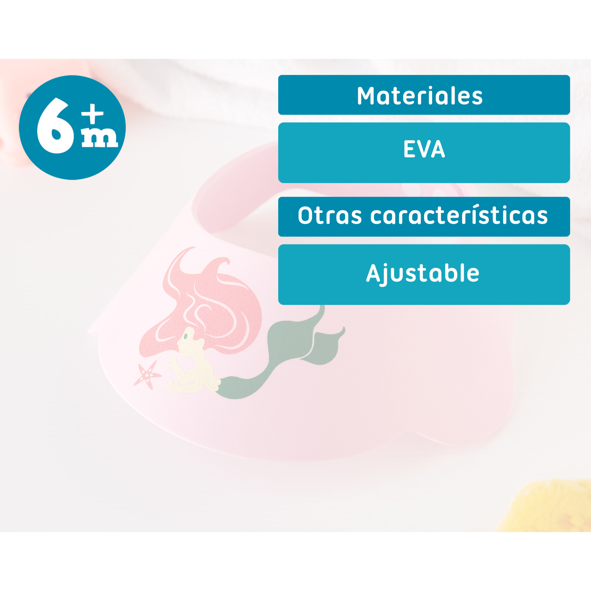 VISERA ANTILÁGRIMAS PARA EL BAÑO SIRENA