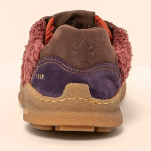 Zapatos N5435B MULTI MATERIAL WINE/ OROEL color Wine