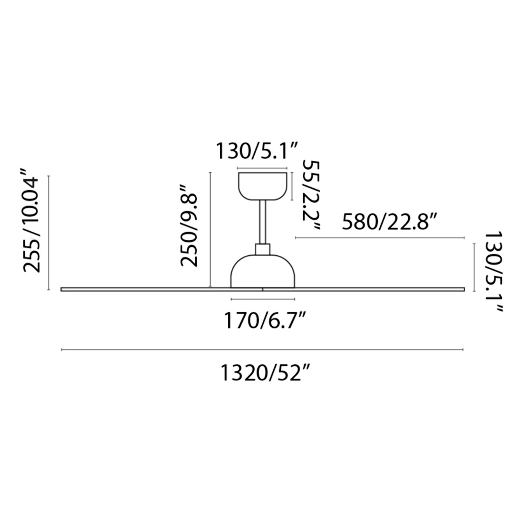 GOTLAND L Ventilador de techo blanco