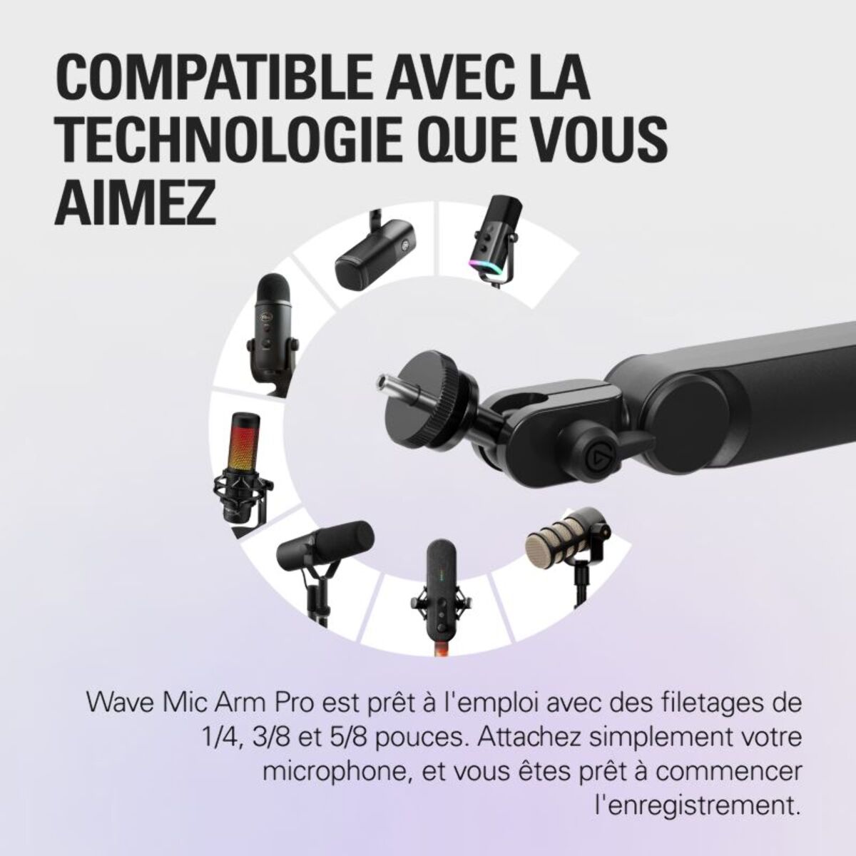 Bras de micro ELGATO Wave Mic Arm Pro