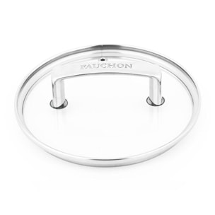 Couvercle 16 cm en verre et en aluminium SIGNATURE