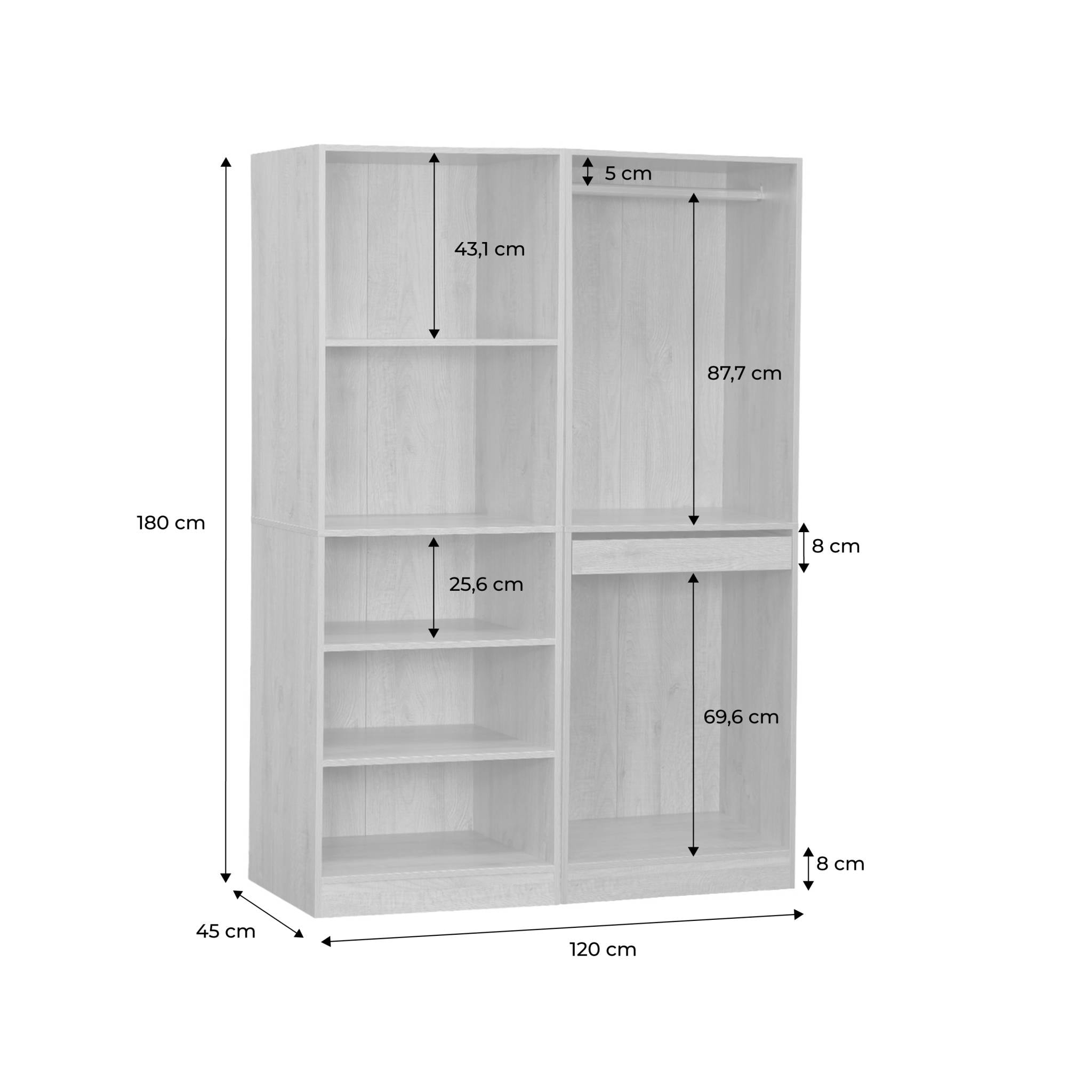 Kit dressing modulable avec 2 éléments MODULO