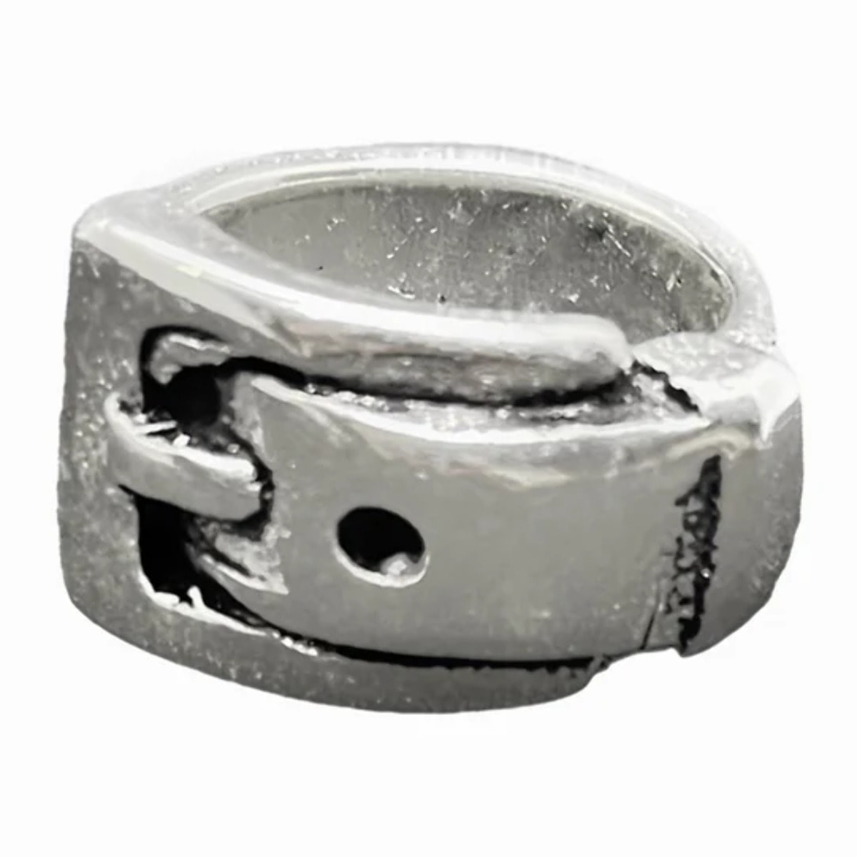 Anillo Hebilla plata chapado T16