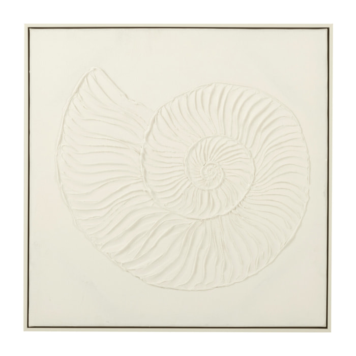 J-Line Peinture Coquille Acrylique/Toile Blanc