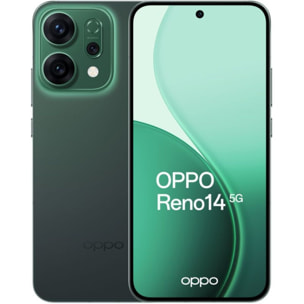 Smartphone OPPO Pack Reno 14 512Go Vert 5G + EncoBuds3 Pro