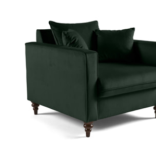 Flamingo - fauteuil en velours - Vert