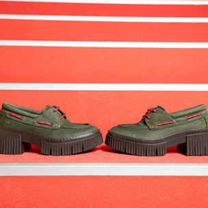 Zapatos con tacón 1379 NOBUCK KAKI/YORK color Kaki