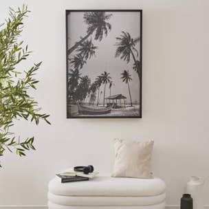 Affiche encadrée Ayu noir et blanc 70x100cm