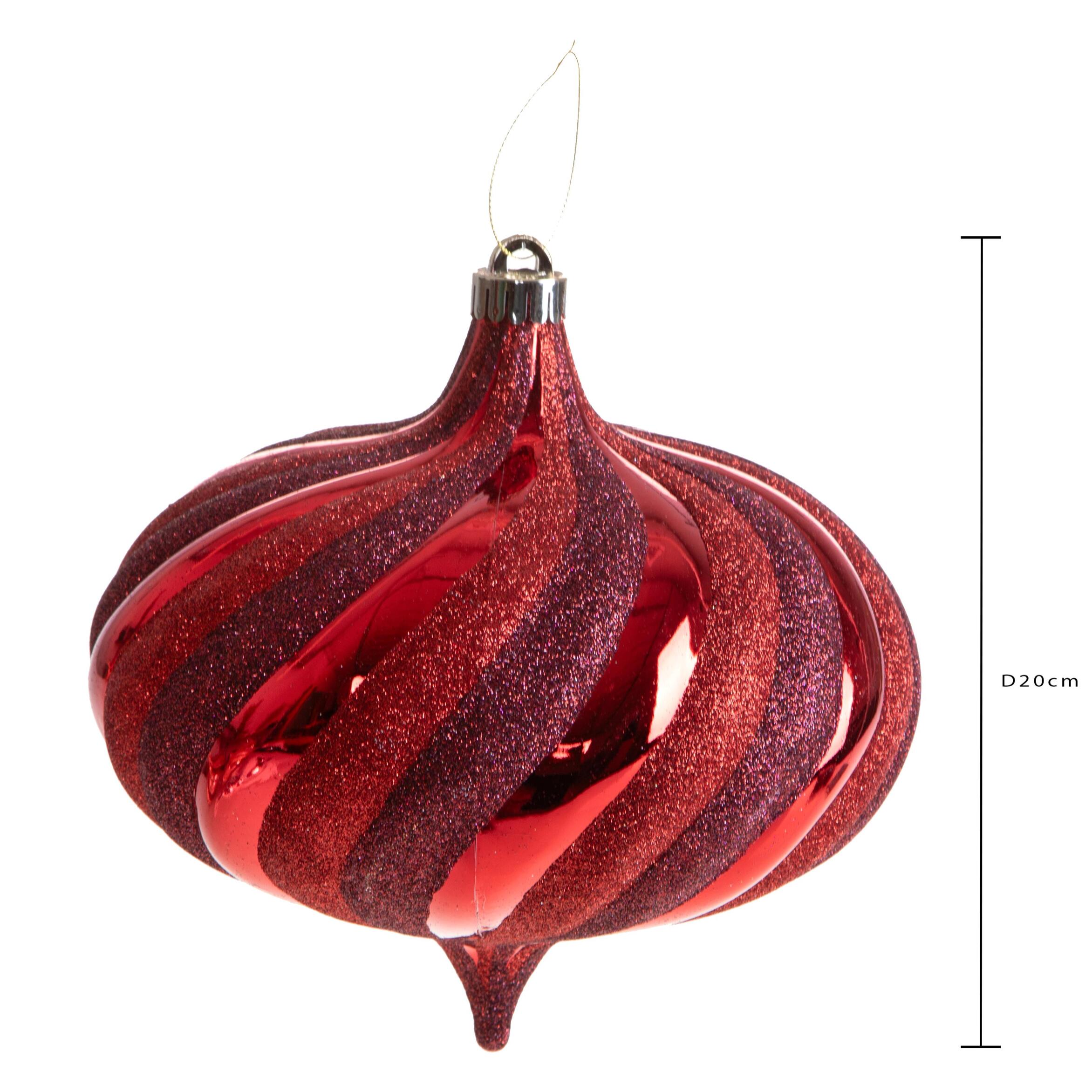 Cipolla con glitter spirale - Pezzi 3 - ROSSO - Bianchi Dino SpA