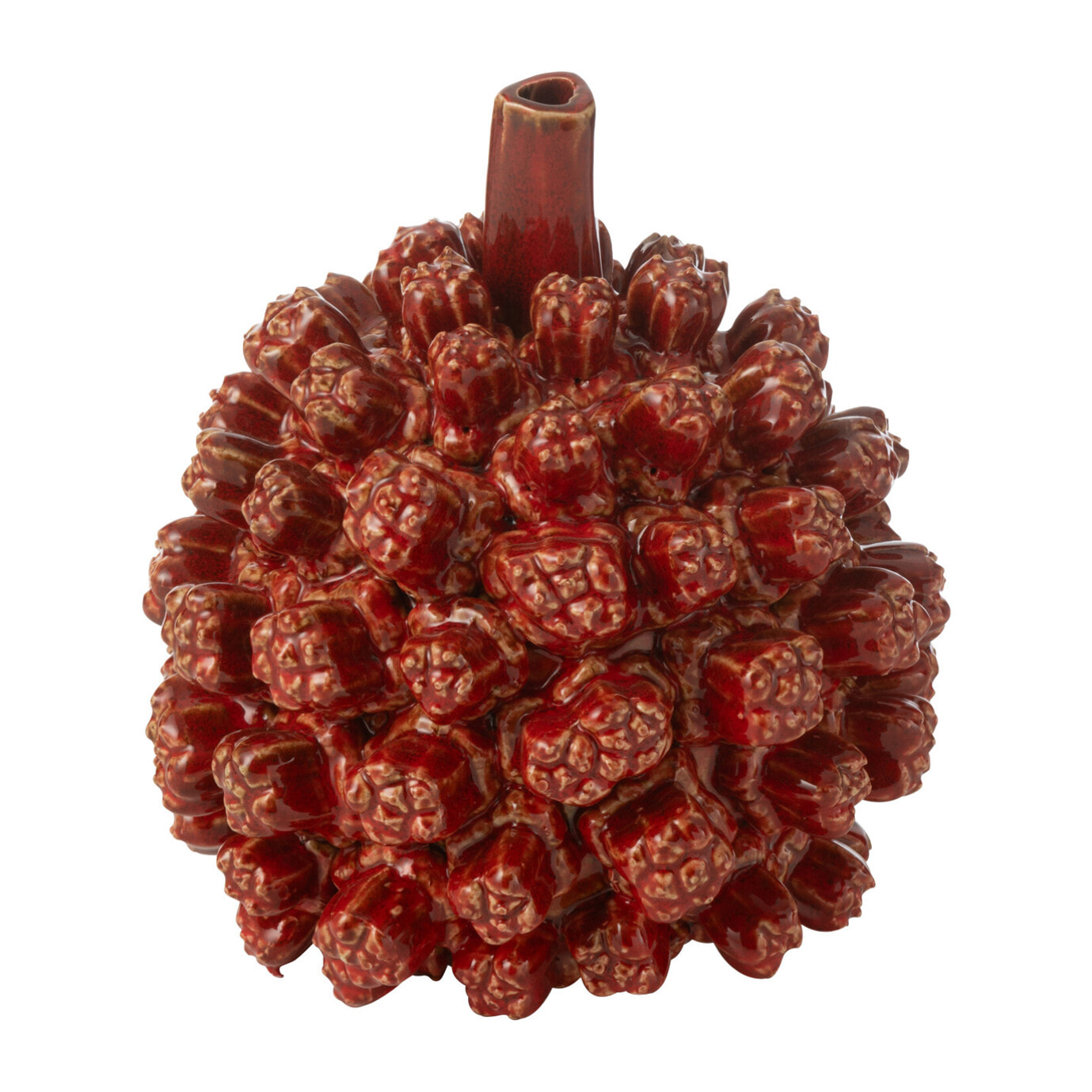 J-Line vase Saki - céramique - rouge - small -  Ø 19 cm