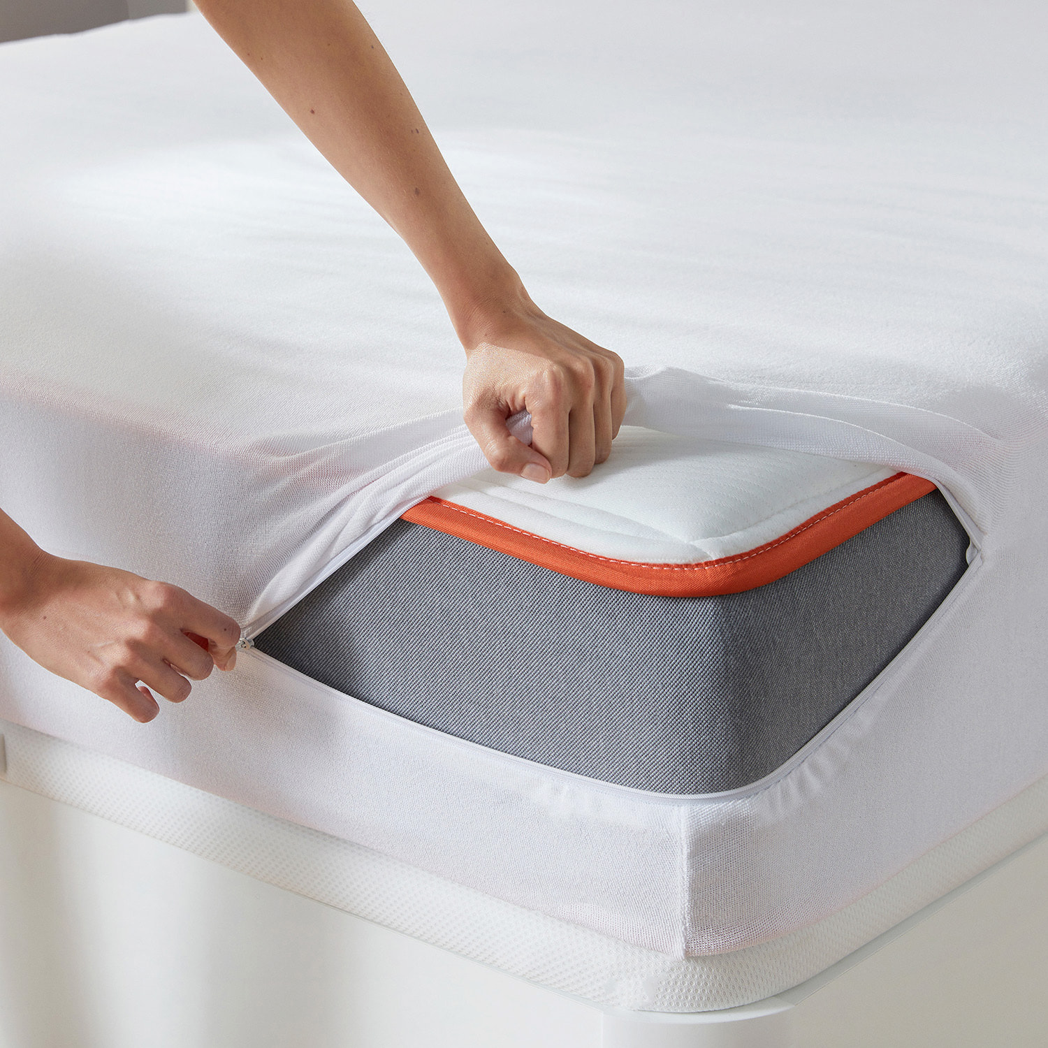 Funda Colchón Rizo Transpirable Aloe Vera Cierre cremallera Suave · WHAT THE SLEEP