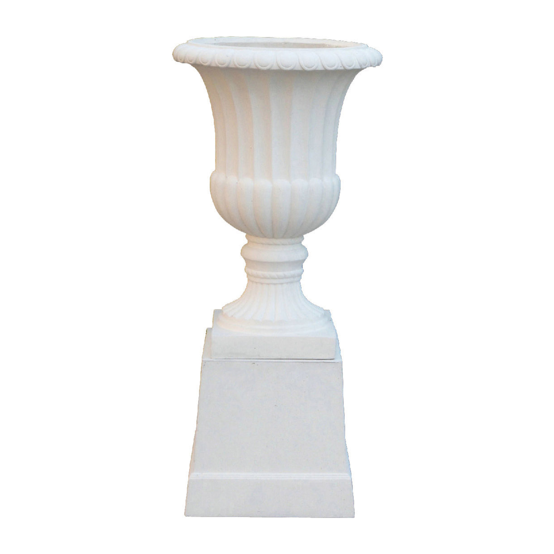 Set Vaso+Colonna. Misure 46X70 - Pezzi 1 - Pezzi 1 - 46X105X46cm - Colore: Bianco - Bianchi Dino