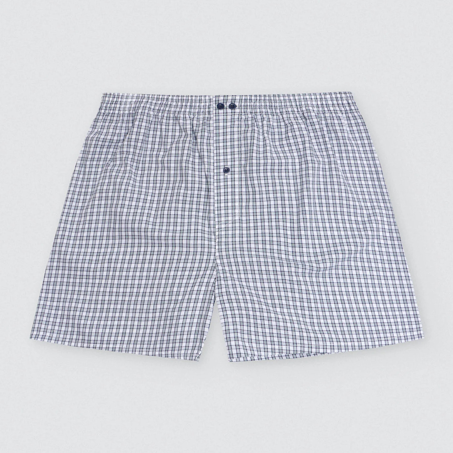 Boxer in tessuto stampato blu