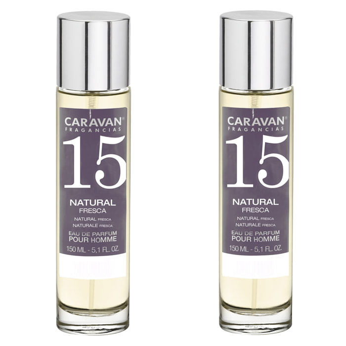 Caravan fragancias set de 2 frascos perfume de hombre nº15, de 150 ml