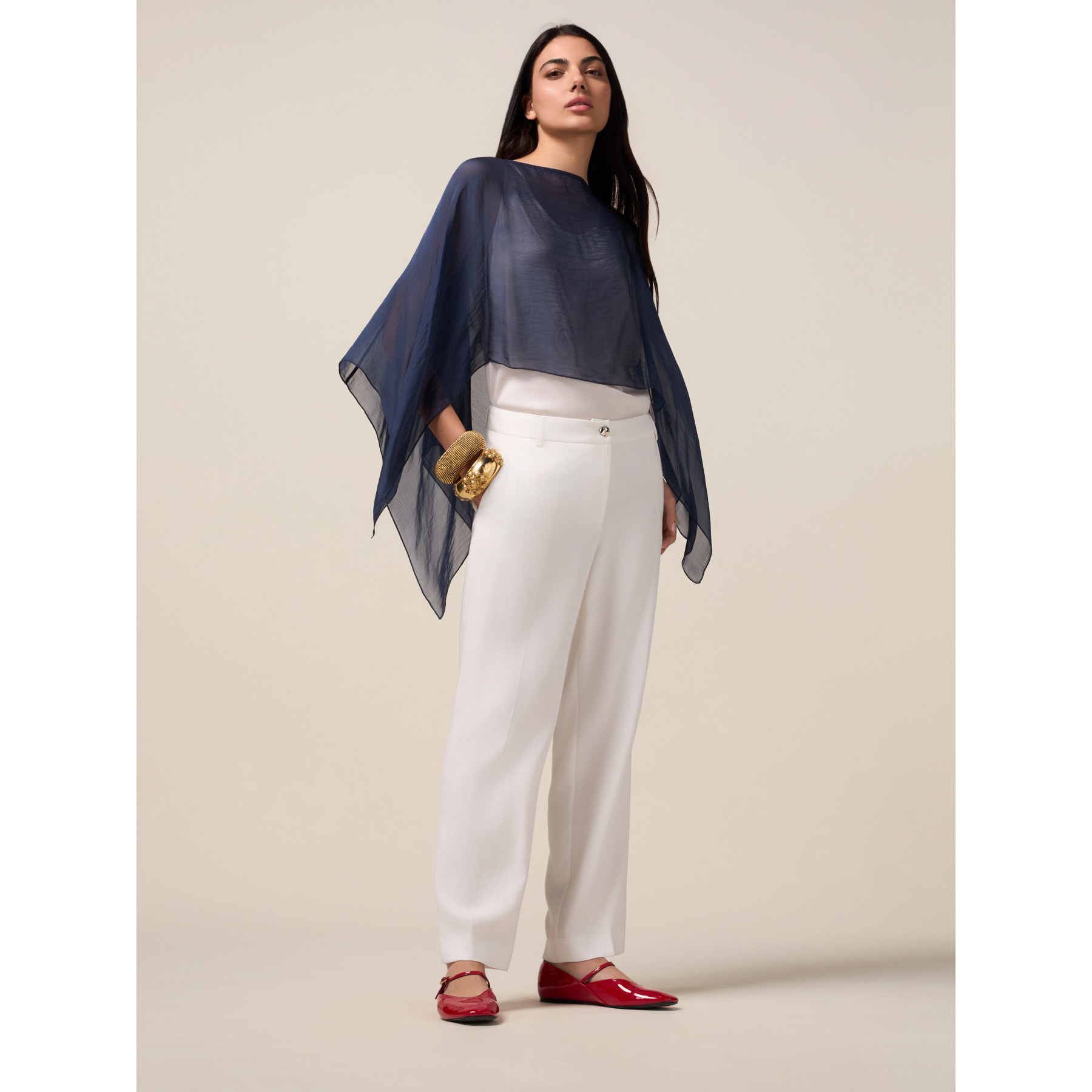 Oltre - Pantaloni a sigaretta - Bianco