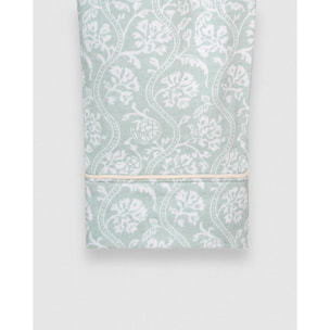 Pijama largo camisero algodón verao celeste