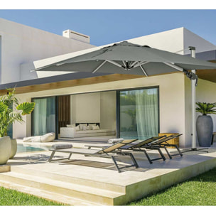 Ombrellone da esterno 3x4 Roma con braccio laterale