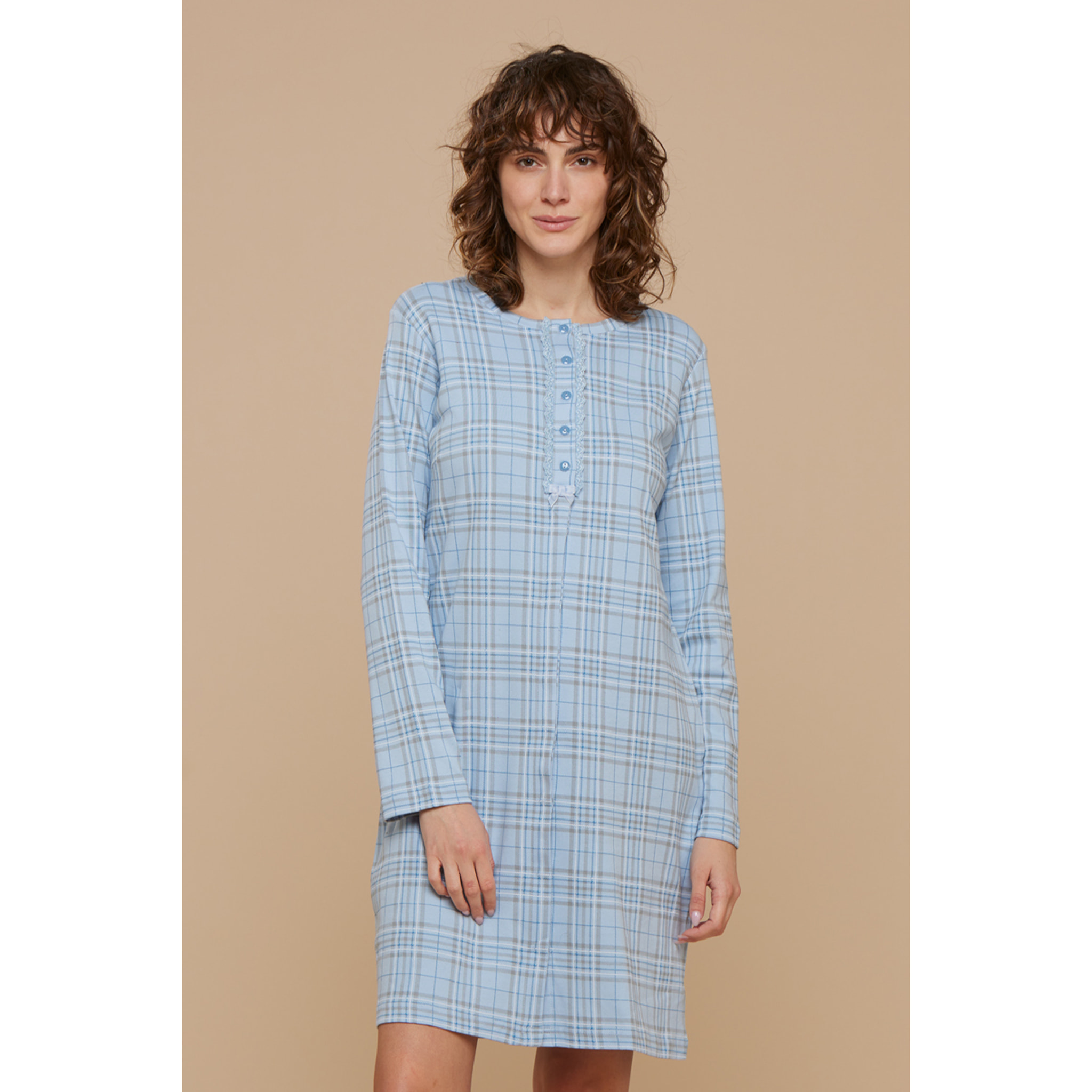 Camicia da notte caldo cotone martina Noidinotte
