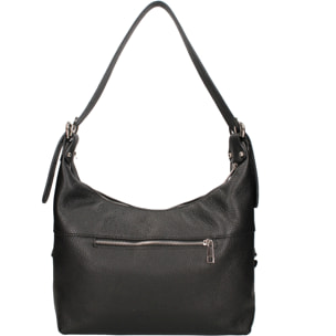 Borsa a spalla da donna In Vera pelle Made in Italy 30x30x9 cm