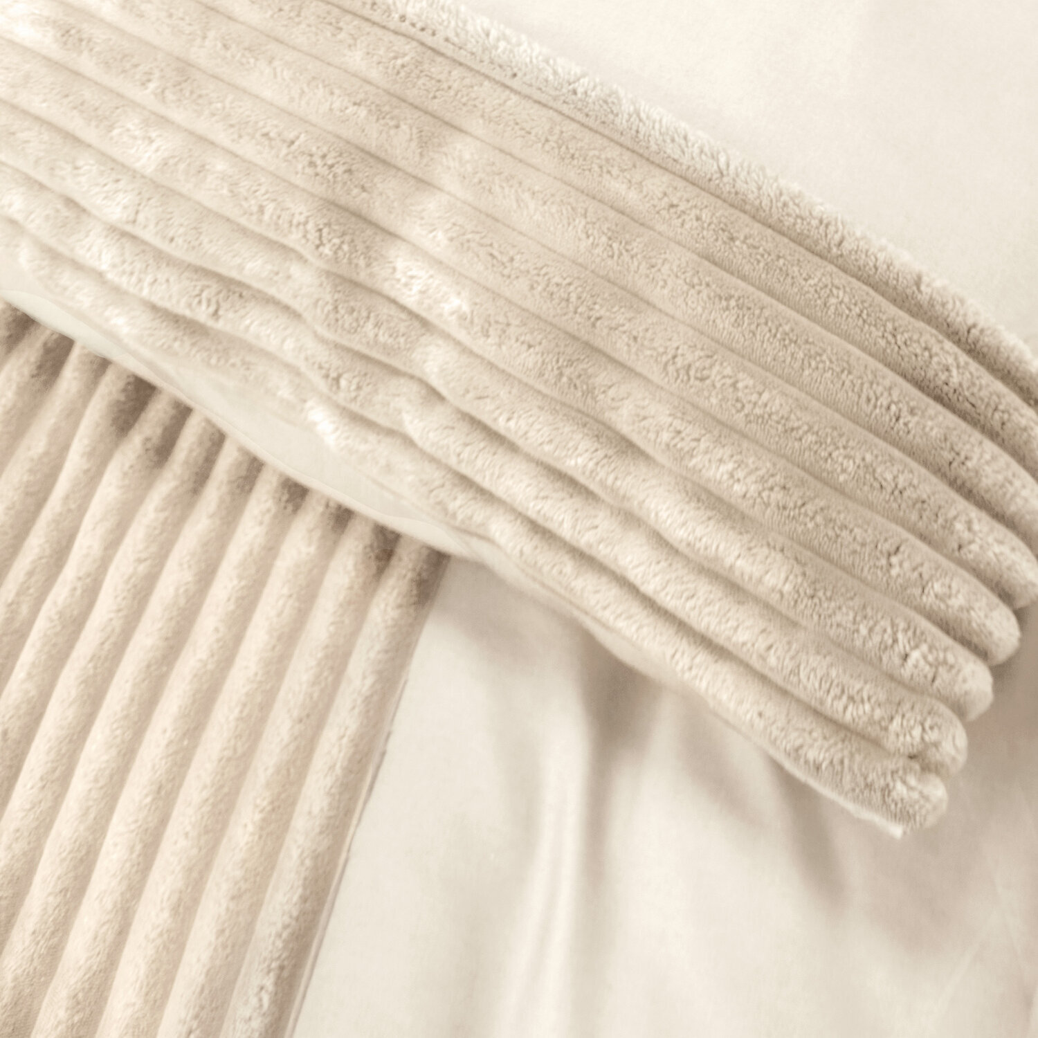 Parure housse de couette 3pcs 100% microfibre unie - ecru