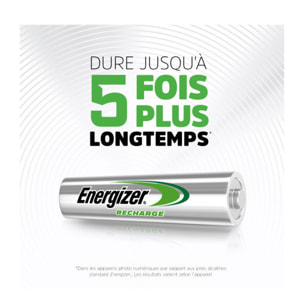 Pack de 3 - Energizer, Extreme Rechargeable AA/HR6, pack de 4 Piles