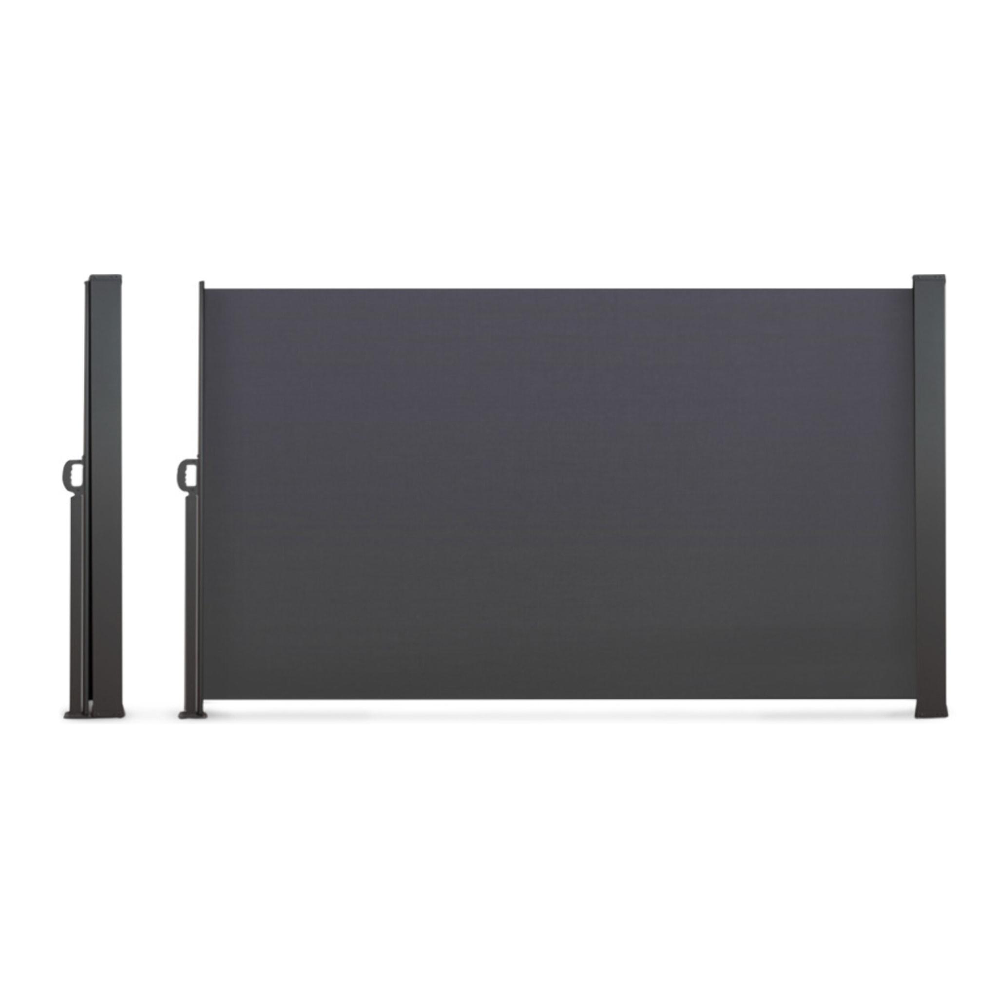 Paravent rétractable premium gris anthracite