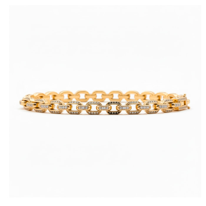 Pulsera Migala acabado oro rosa 18k