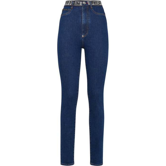 PHILIPP PLEIN Jegging de cintura alta