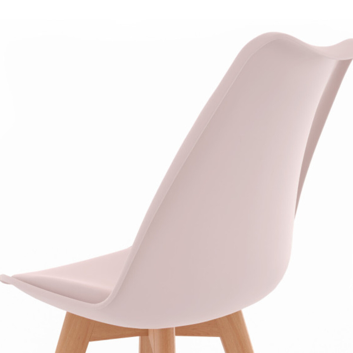 Chaises scandinave Nordia - Mix color - Blanc, rose, bleu pastel, gris clair