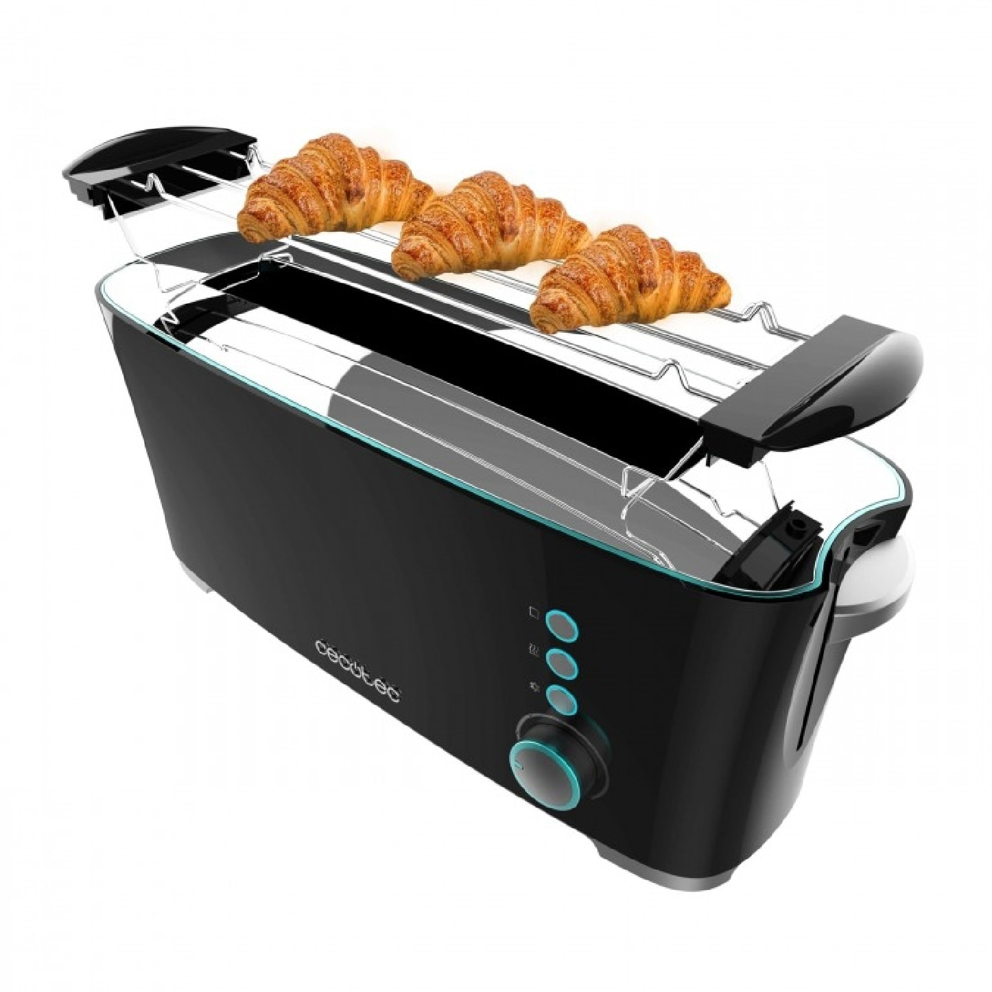 Cecotec Tostador Toast&Taste Extra B 1000W de Potencia Doble ranura larga para 2