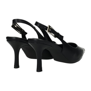 Décolleté sling back Donna Tata Italia Nero