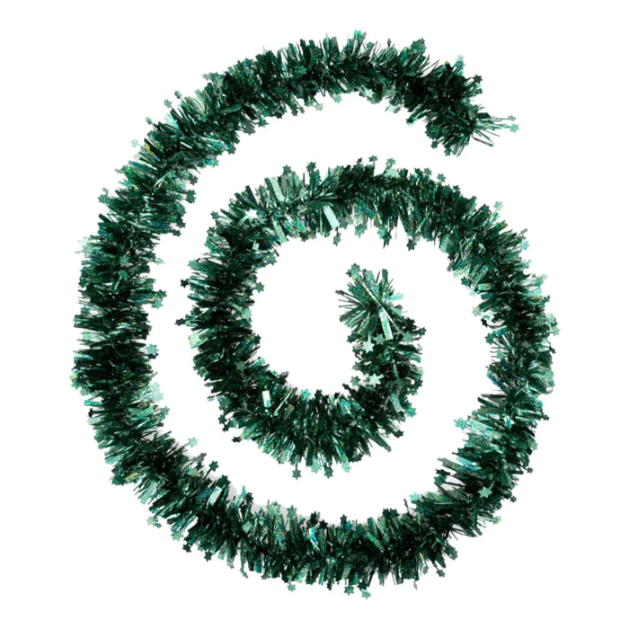 Guirlande de noël étoiles laser olive 100x6x2m