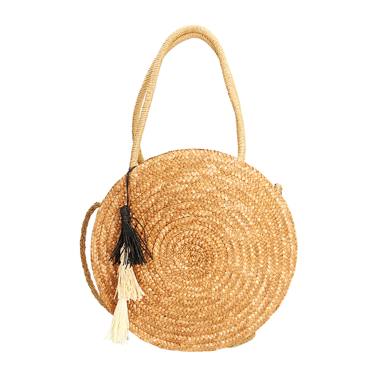 Sac de mer rond beige en paille