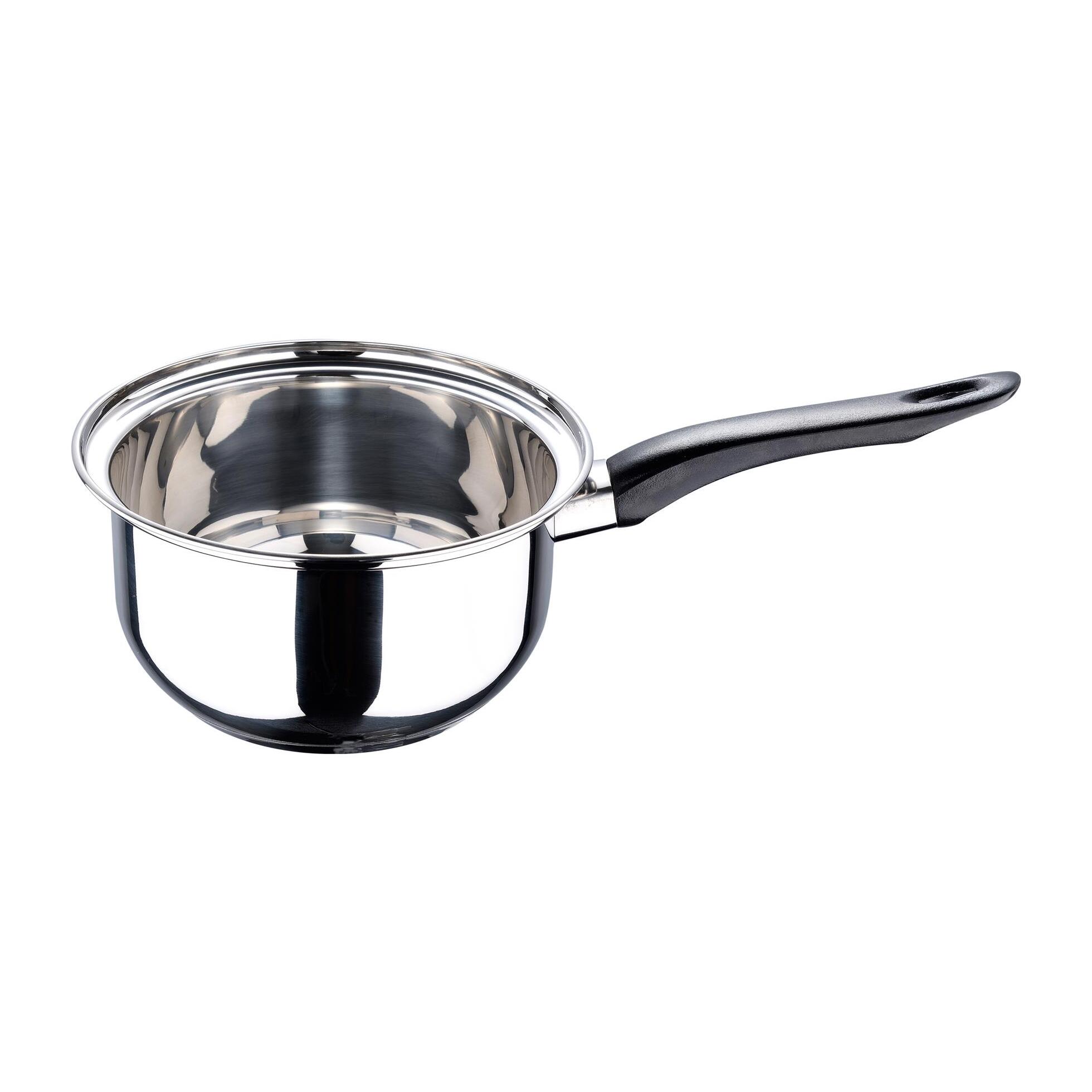 Bateria de cocina 5 piezas san ignacio palma de acero inoxidable apta para induccion