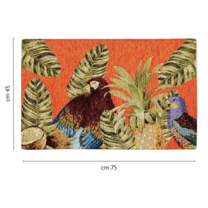 Tappeto Excelsa Havana in poliestere e cotone 45x75x0,7 cm multicolore