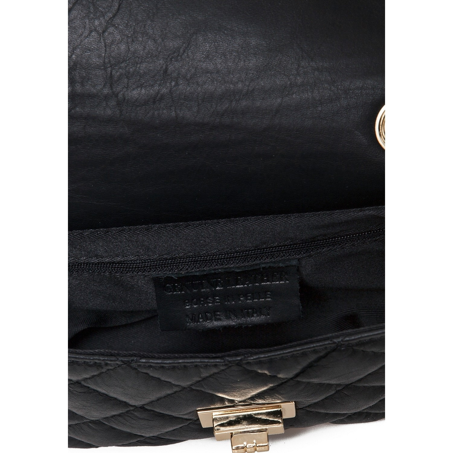 Borse Donna colore Nero-in pelle Made in Italy 19x11x5cm