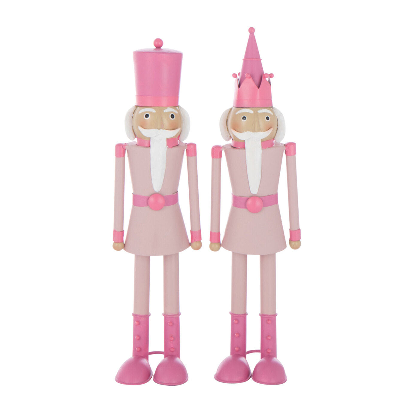 J-Line figurine Casse-Noisette Moustache - métal - rose - small - 2 pièces