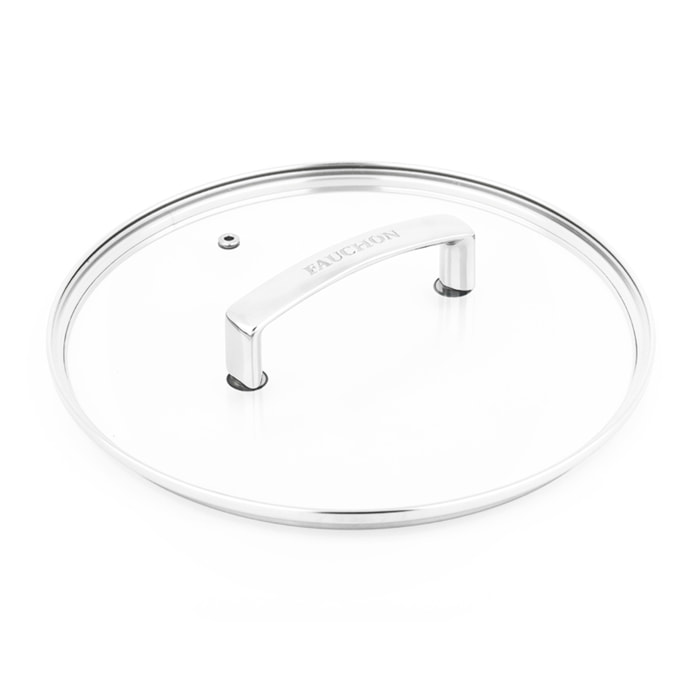 Couvercle en verre et en aluminium signature