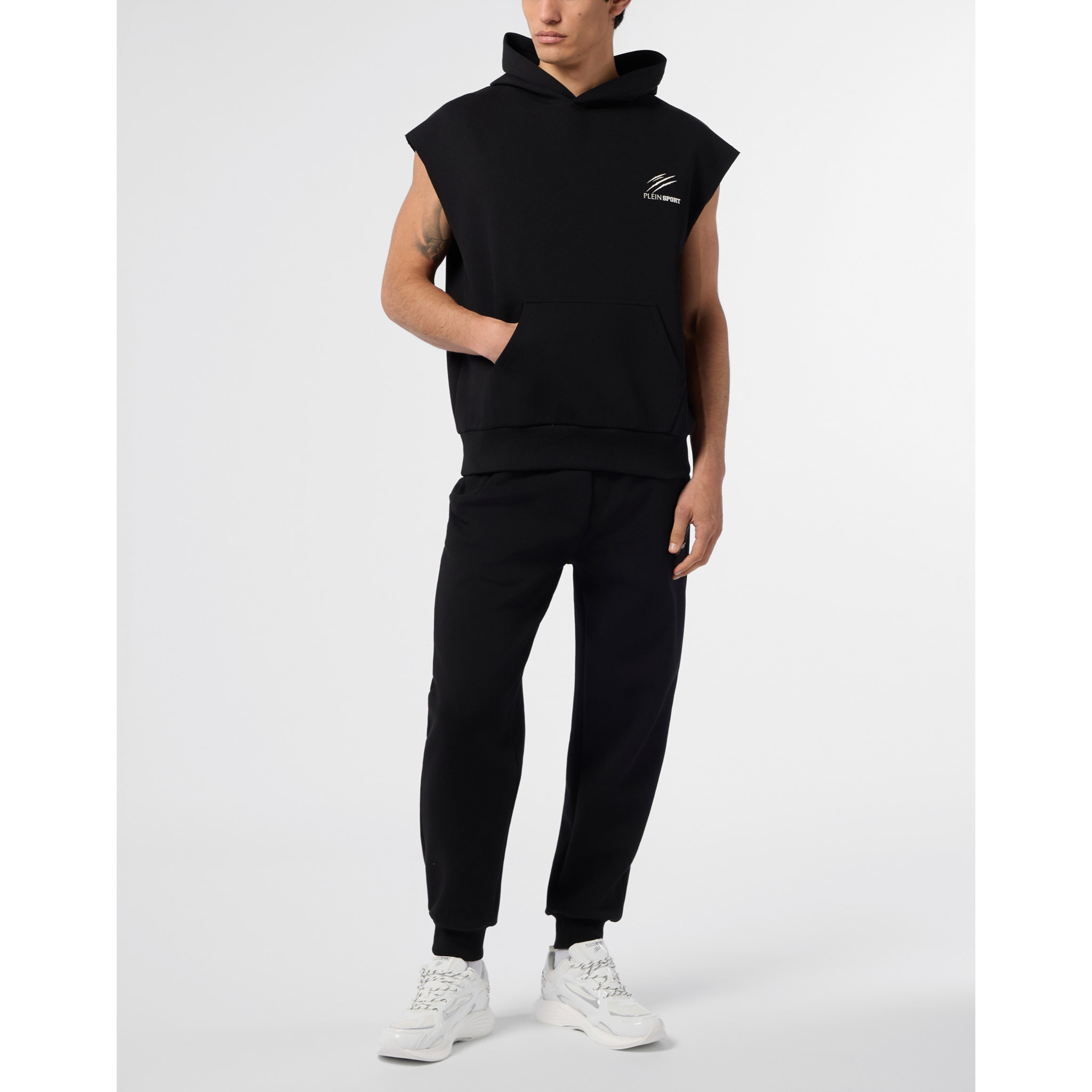 PLEIN SPORT Pique Hoodie Vest Icon