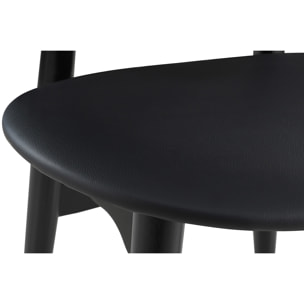 Chaises design noires (lot de 2) WALFORD