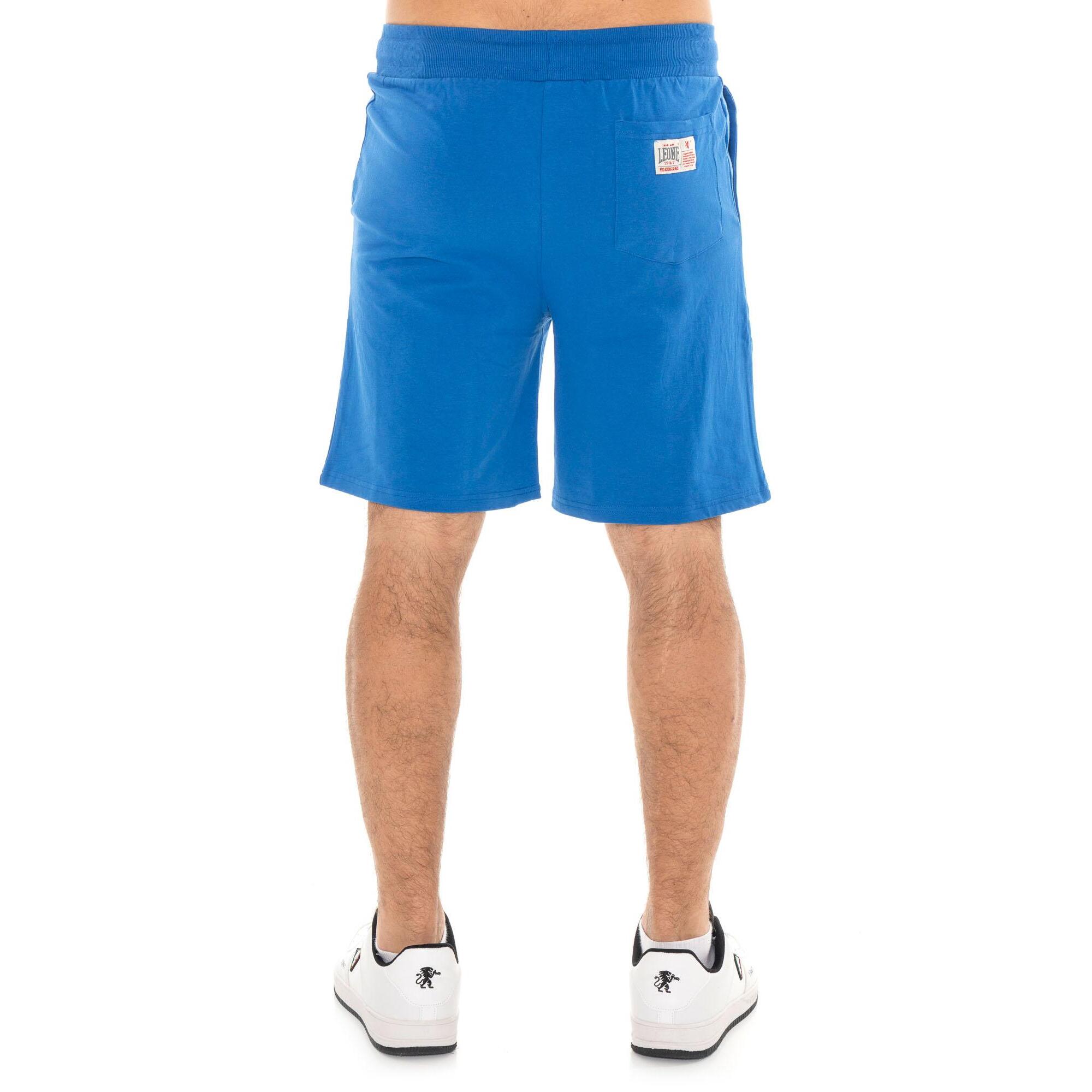 Pantalón corto de hombre con gran logo Leone Basic