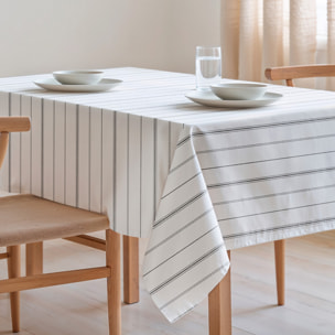 Nappe imprimée anti-tâches SIRA NOIR