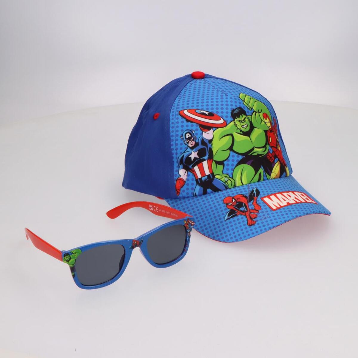 Set Gorra y Gafas de Sol "Avengers (Hulk)"- Color Azul