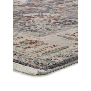 KESHAN Alfombra vintage de pelo corto gris, varias medidas disponibles.