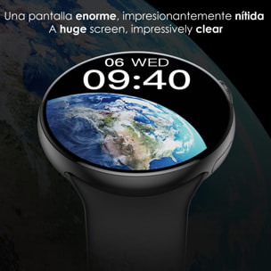 Smartwatch Watch8Pro con modo multideportivo, termómetro, O2 en sangre, tensión, ECG.