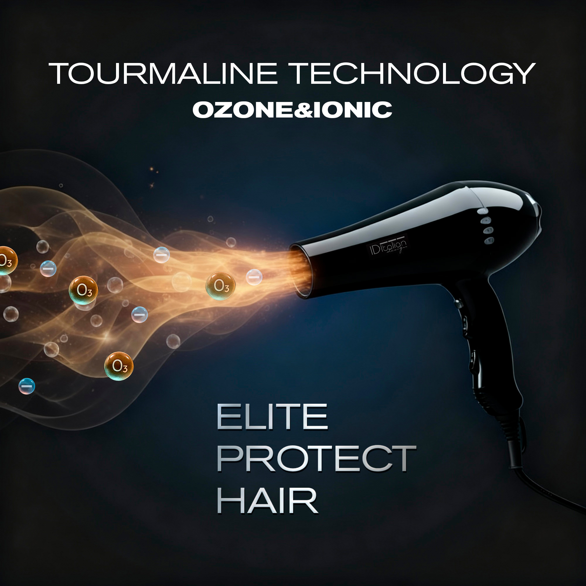 Sèche-cheveux à ions - 2200 w