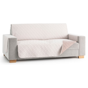 Cubre sofá DRY, acolchado, reversible y con protección total antilíquidos Marfil/Lino